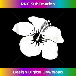 white hibiscus flower hawaii 1 - high-resolution png sublimation file