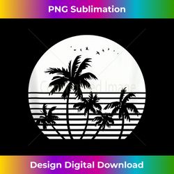 vintage birds sunset beach palm trees 1 - trendy sublimation digital download