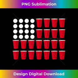 beer pong american flag - png sublimation digital download