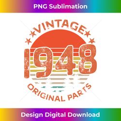 vintage 1948 original parts birthday for & men 1 - png transparent sublimation file