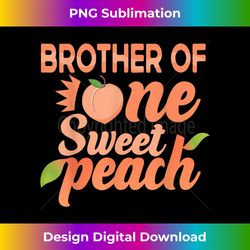 brother first birthday one sweet peach bday family matching - high-quality png sublimation download