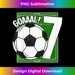 goaaal! 7th birthday 7 year old soccer player - retro png sublimation digital download