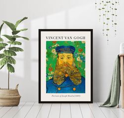 Vincent van Gogh Roses Canvas Print Poster Framed Famous Painting Artist Green Botanical Fine Wall Art Still Life Trendy