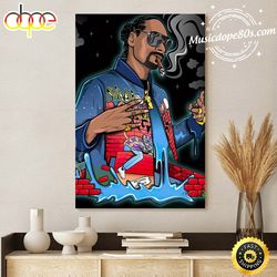 Snoop Dogg Holding A Cigar On The Car Poter Canvas