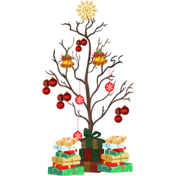 christmas tree ornaments graphic art