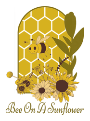 bee on a sunflower sticker...........