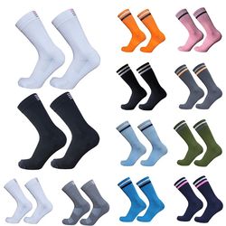 new rapha road bike striped socks men and women breathable bike socks outdoor sports racing cycling socks