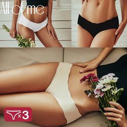 3pcs/set sexy panties women seamless underwear female briefs underpants invisible intimates lingerie one-piece low waist