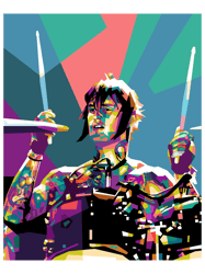 jimmy the rev sullivan in wpap pop art graphic