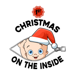 1st christmas on the inside, funny pregnancy announcement, christmas maternity baby reveal, christma