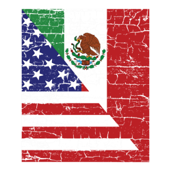 vintage mexican american flag cool