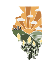 illinois illustrated graphic