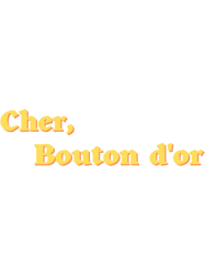 yellow cher bouton dor with black background