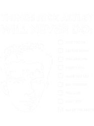 things rick astley will never do