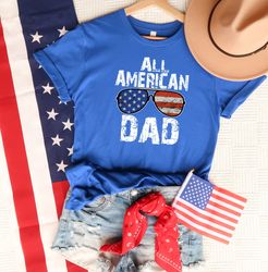 all american dad shirt, american glasses shirt, american dad shirt, 4th of july shirt, patriotic dad shirt, american shi