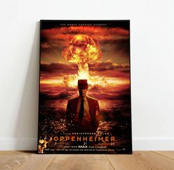 oppenheimer poster, canvas wall art, rolled canvas print, canvas wall print, movie poster-1