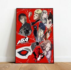 persona 5 poster, canvas wall art, rolled canvas print, canvas wall print, game poster-1