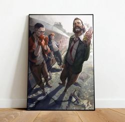 disco elysium poster, canvas wall art, rolled canvas print, canvas wall print, game poster-1