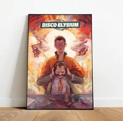 disco elysium poster, canvas wall art, rolled canvas print, canvas wall print, game poster