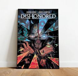 dishonored poster, canvas wall art, rolled canvas print, canvas wall print, game poster-1