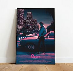 drive poster, canvas wall art, rolled canvas print, canvas wall print, movie poster