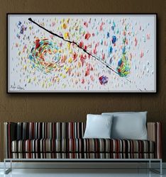 abstract 67 painting colorful abstract painting, abstract shapes, abstract rainbow colors, abstract canvas, koby feldmos