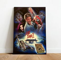 evil dead poster, canvas wall art, rolled canvas print, canvas wall print, movie poster