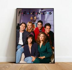 friends poster, canvas wall art, rolled canvas print, canvas wall print, tv show poster