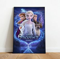 frozen poster, canvas wall art, rolled canvas print, canvas wall print, movie poster