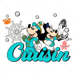 funny disney cruisin mickey minnie svg