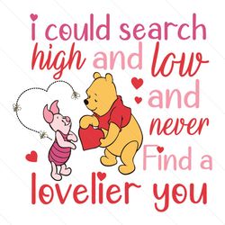 i could search high and pooh lover svg instant download