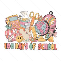 happy 100 days of school teacher life png instant download
