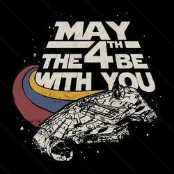 may 4th be with you millennium falcon svg, disney characters svg, star wars svg