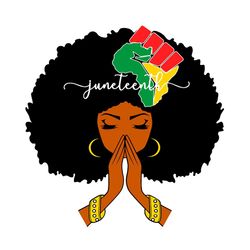 praying juneteenth girl svg, juneteenth svg, juneteenth girl svg, black girl svg, afro girl svg, afro woman svg, black w