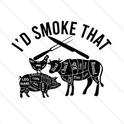 id smoke that meat cuts svg