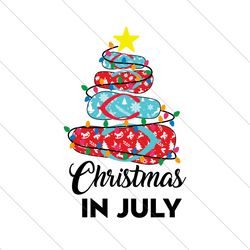 christmas in july flipflops svg file digital