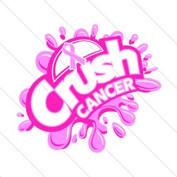 crush cancer, breast cancer, breast cancer svg, breast cancer ribbon svg file