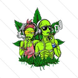 hippie aliens smoking weed bong, trending svg, weed hippie, weed svg, svg file