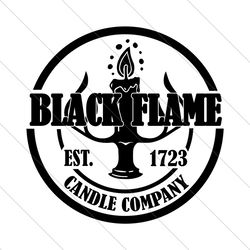 black flame candle company svg