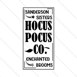hocus pocus co enchanted brooms svg file digital