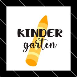 kindergarten crayon svg