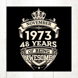 november 1973 48 years of being awesome svg