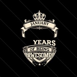 january birthday custom year svg