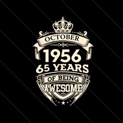 october 1956 65 years of being awesome svg