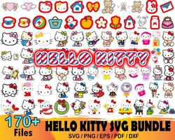 170 hello kitty svg bundle, hello kitty svg, cartoon svg, cat svg