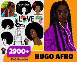 2900 hugo afro bundle, trending svg, hugo afro bundle