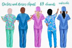 doctors and nurse clipart png, doctors clipart, nurses clipart