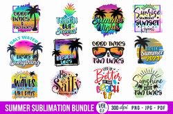 summer sublimation bundle png, summer clipart, beach sublimation