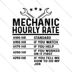 mechanic hourly rate svg, gift for mechanic svg, funny mechanic svg, mechanic tools svg, mechanic quote, proud mechanic