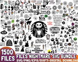 1500 files nightmare svg file digital